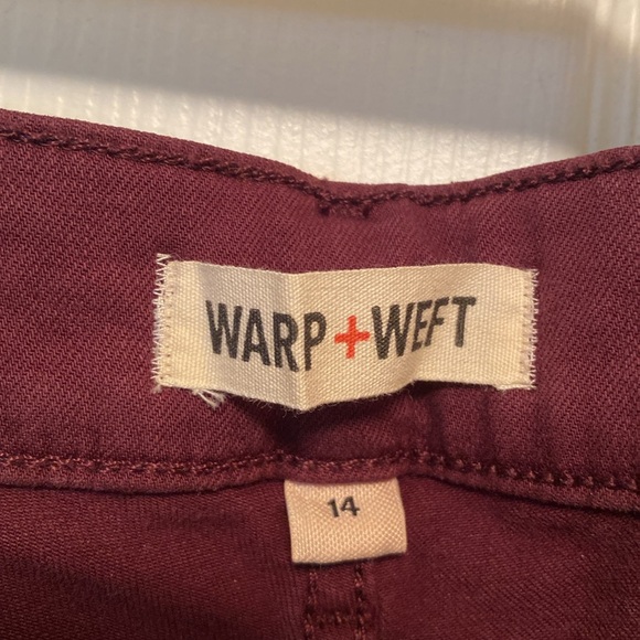 Brand New Warp + Weft JFK Wine Capris…size 14 - Picture 5 of 9